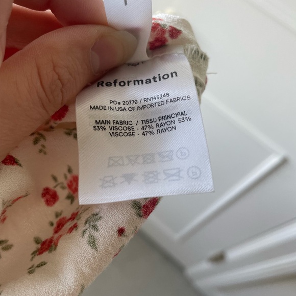 Reformation Sloane Floral Midi Dress Size L - Picture 7 of 8